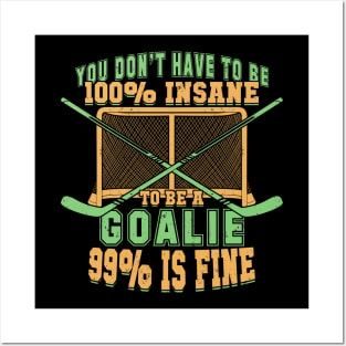 Ice Hockey Goalie Goaltender Gift Posters and Art